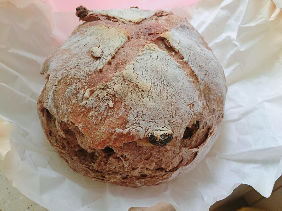 外脆内软不用揉面的乡村面包