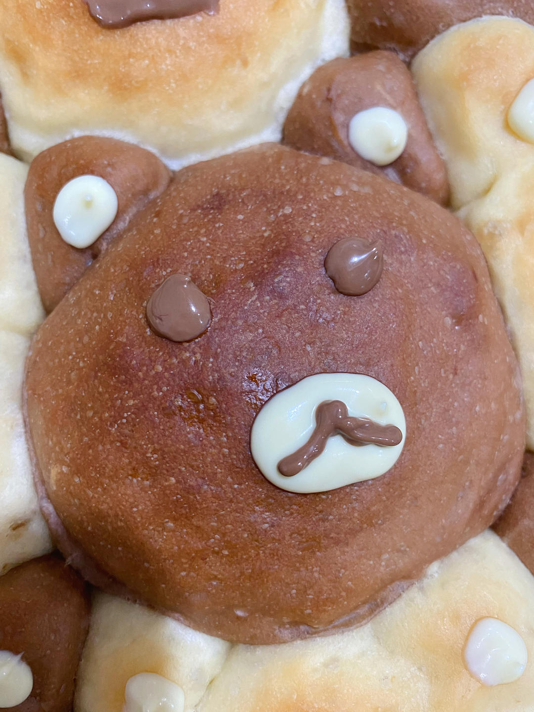 一次发酵网红小熊挤挤面包简单易做