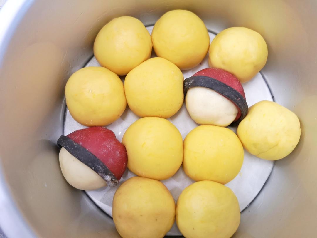 南瓜卡通挤挤馒头(皮卡丘)⚡️⚡️⚡️的做法 步骤7