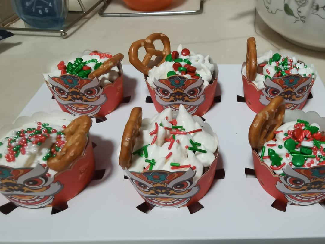 自制纸杯蛋糕装饰 巧克力插件