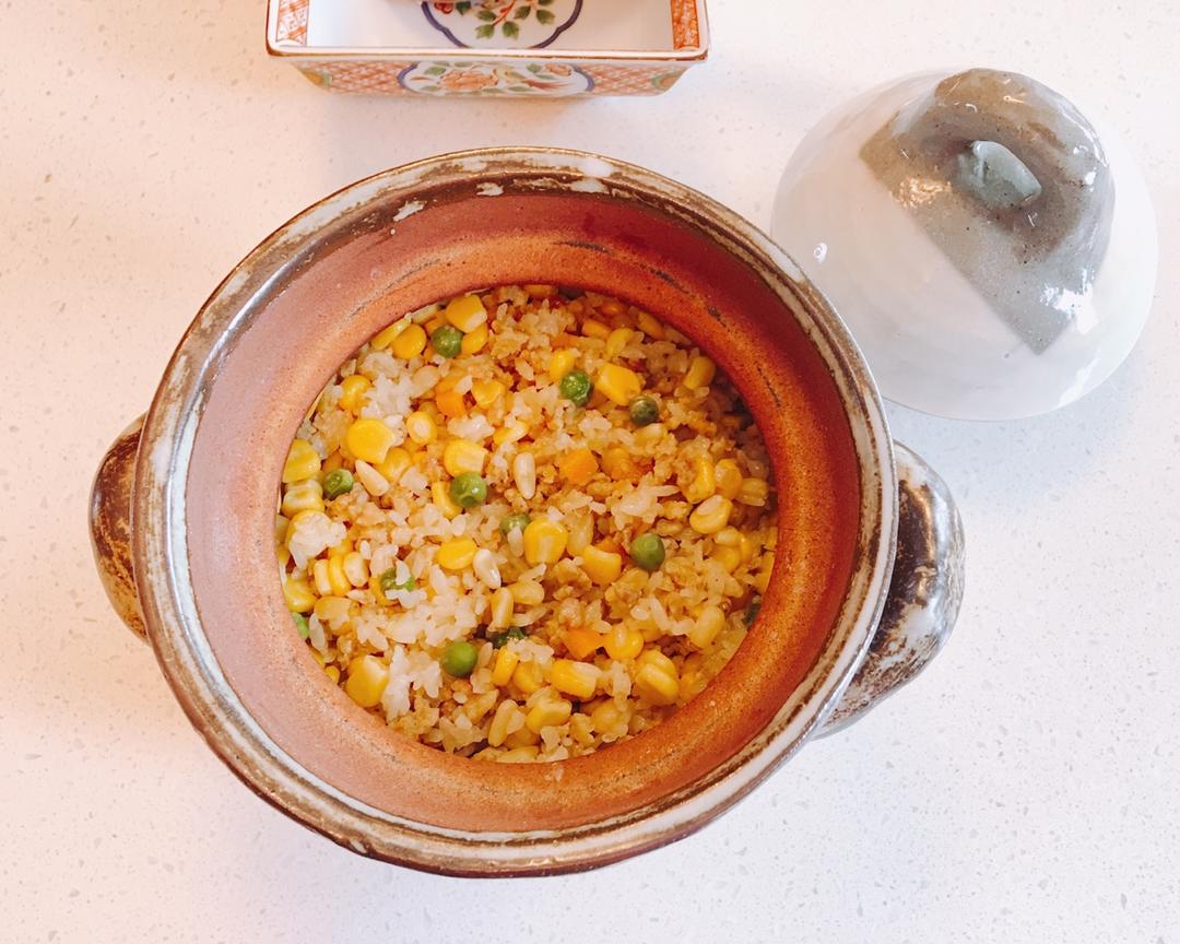 一人食·肉末玉米炊饭的做法
