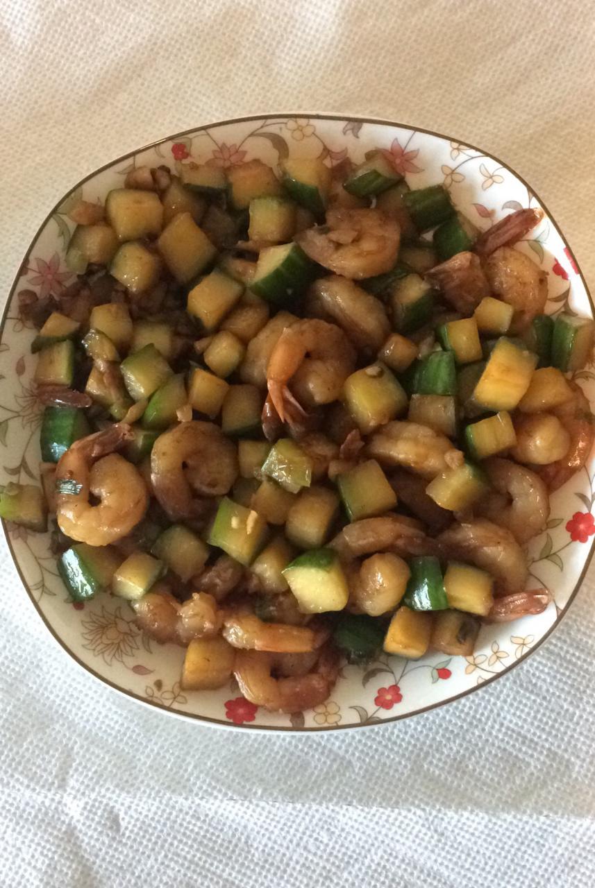 虾仁炒青瓜