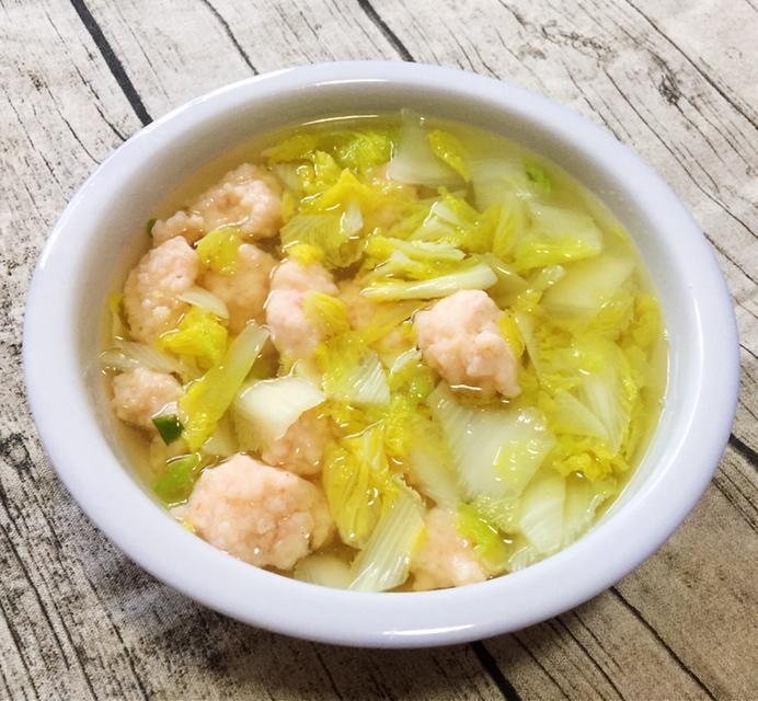 虾滑娃娃菜