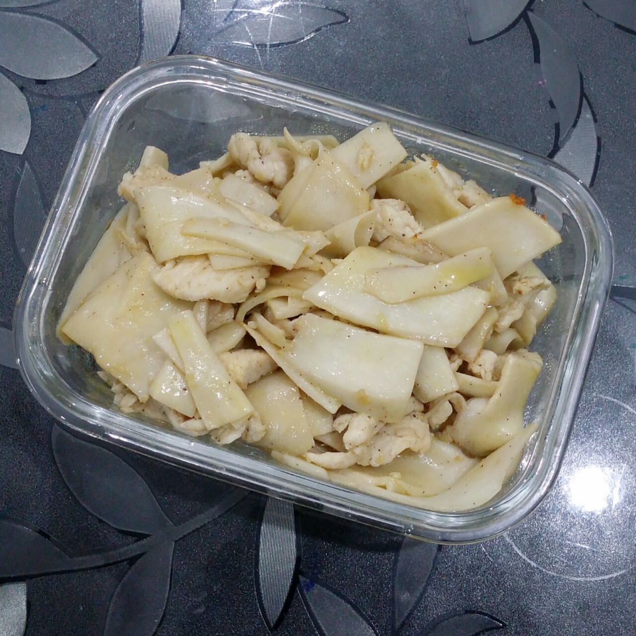 低卡减脂瘦身餐——杏鲍菇煎炒鸡胸肉