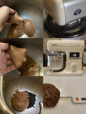巧克力雪芙奶油面包的做法 步骤2
