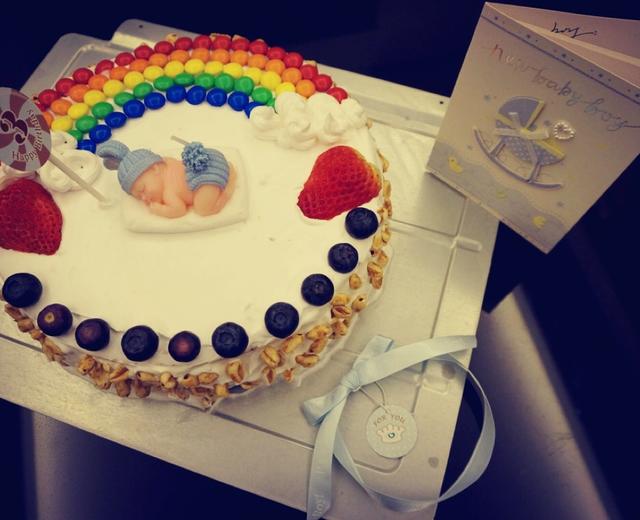 彩虹生日蛋糕的做法