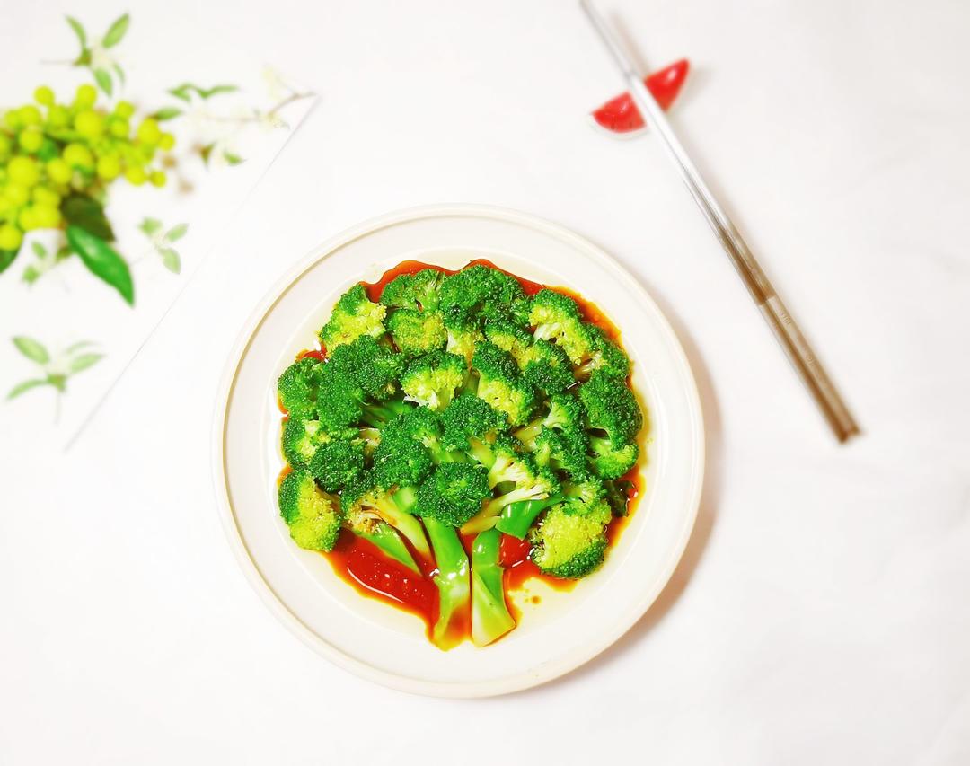 快手菜白灼西兰花