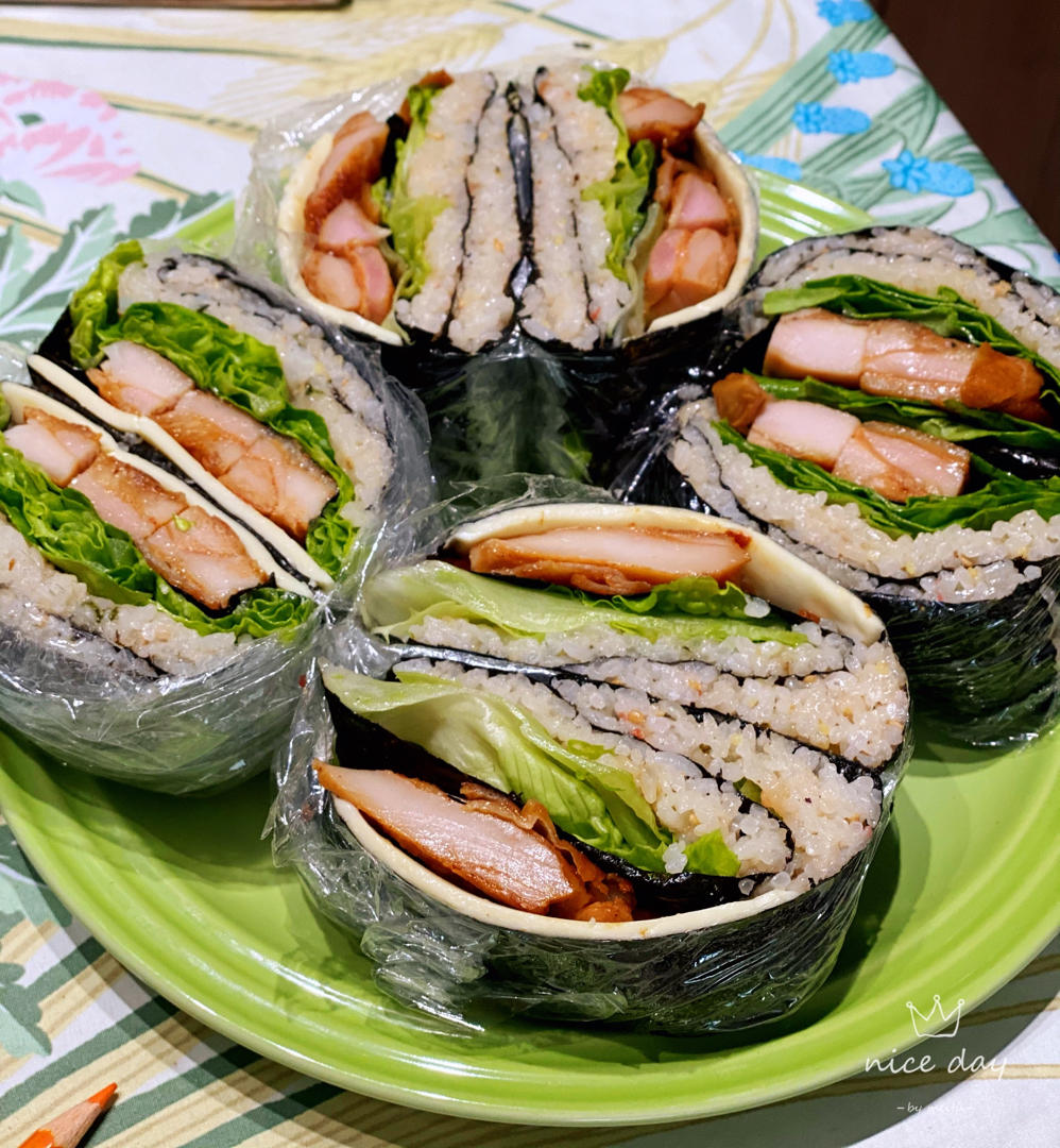 xiangbjli做的火爆ins折叠紫菜包饭太有趣了糊弄猛男的便当