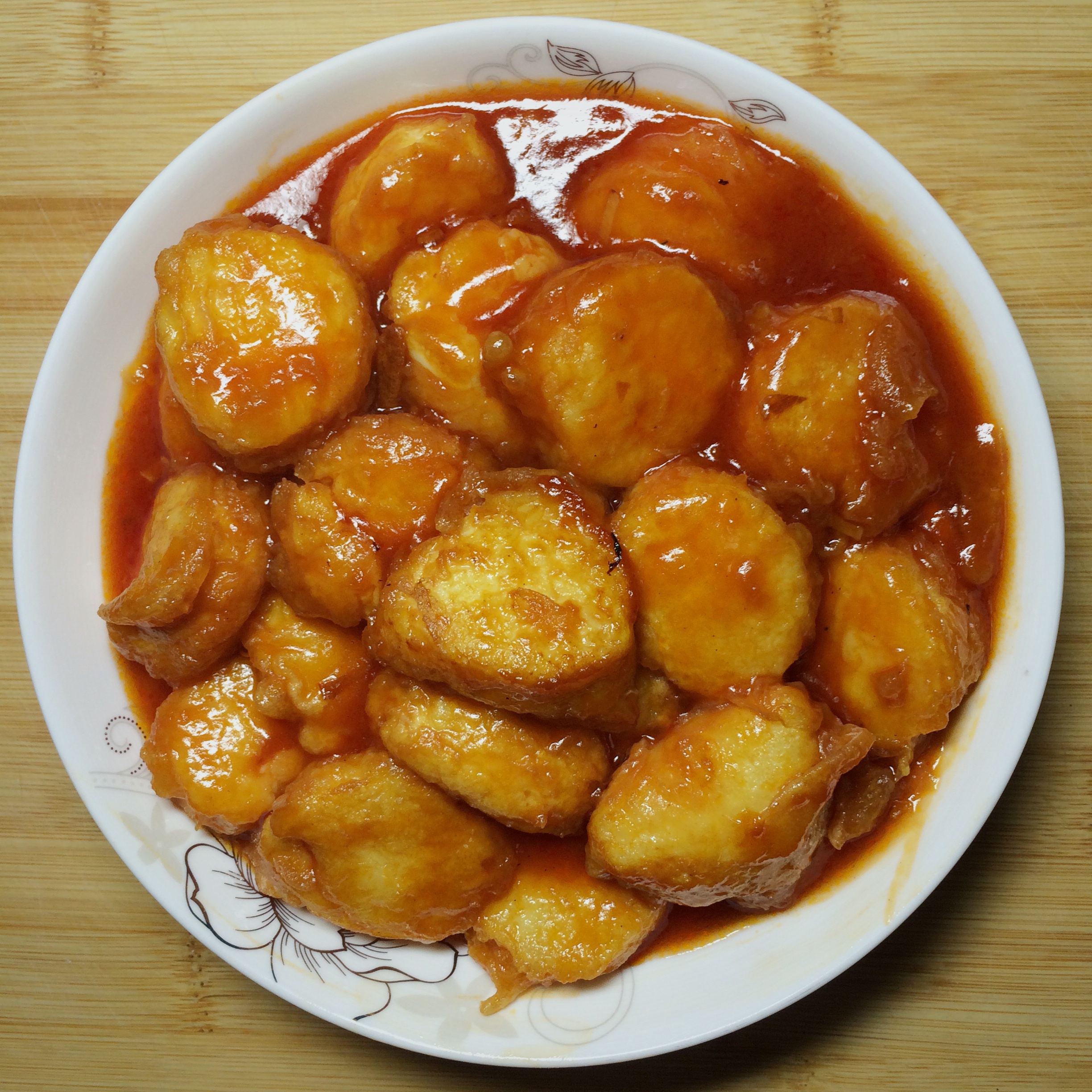 番茄酱煎日本豆腐