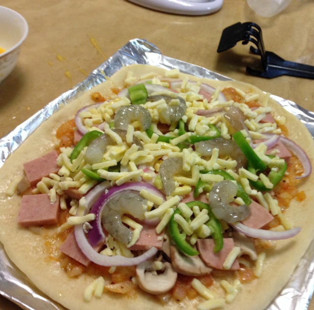 金枪鱼火腿pizza