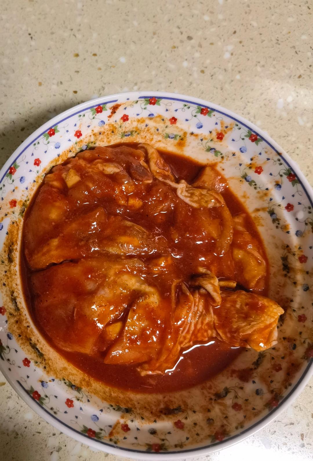 奥尔良大鸡腿空气炸锅我能吃一只