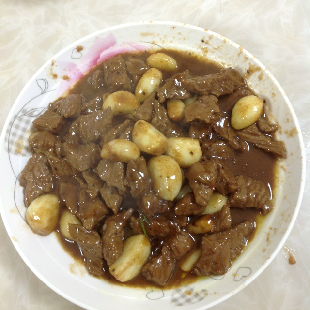 黑蒜子牛肉粒