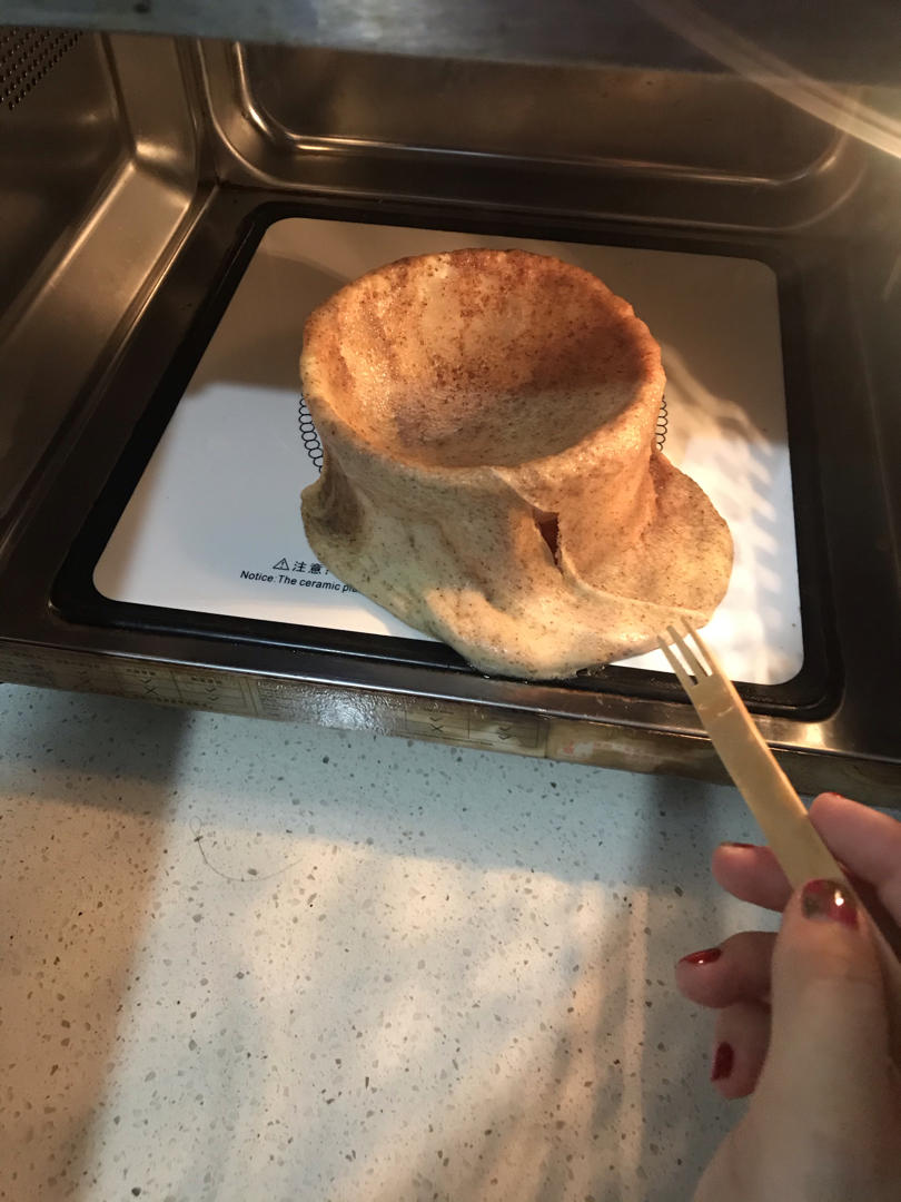 蛋白粉蛋糕微波炉版