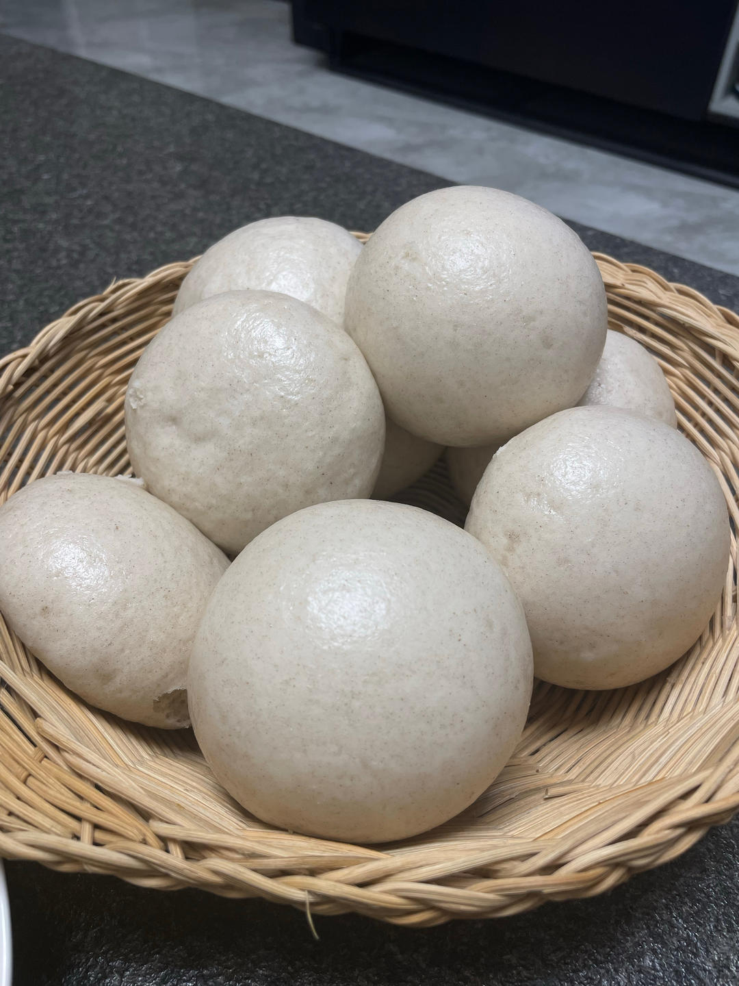 无油无糖松软的全麦馒头