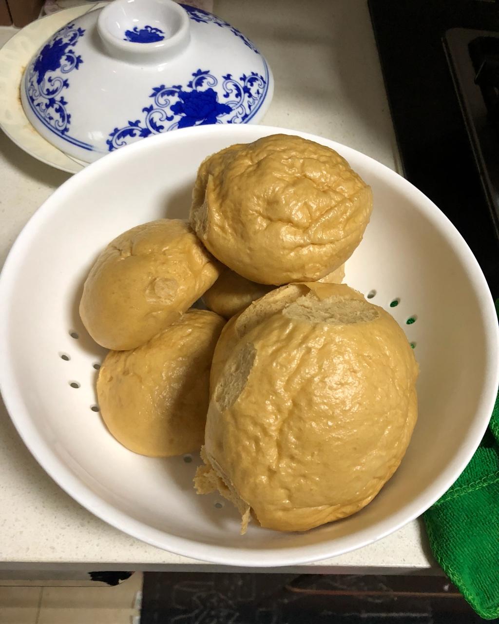 有着面包口感的红糖馒头（一次发酵）