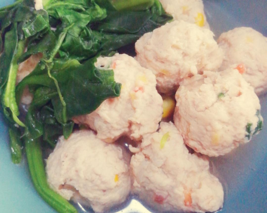 鸡胸肉丸子（高蛋白）的做法