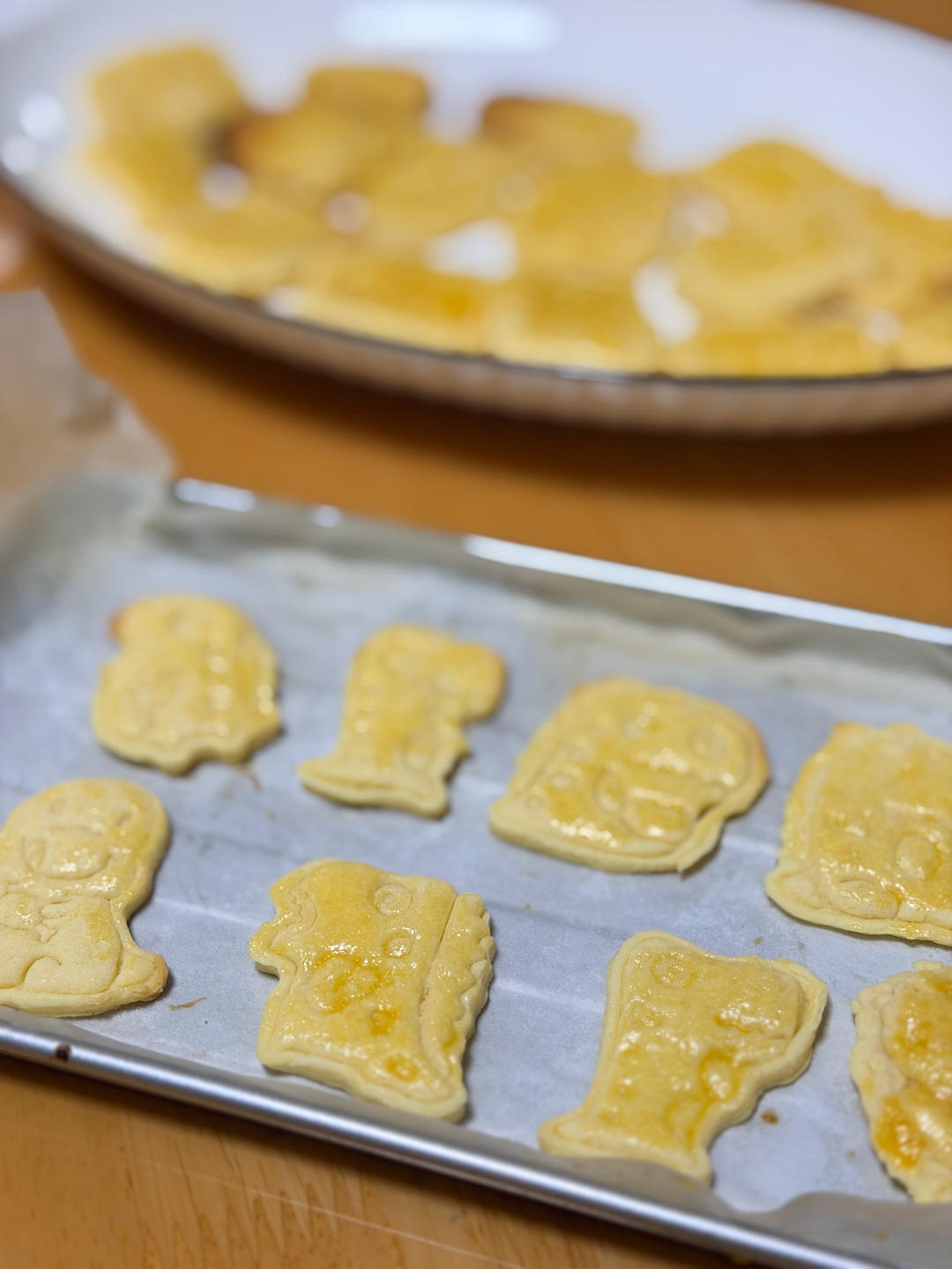 圣诞风印花曲奇饼干教程，附压面平整及脱模小技巧！