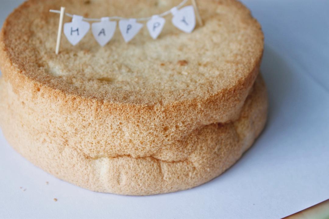 6寸戚风蛋糕（2蛋）