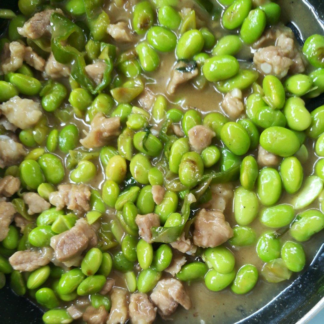 毛豆炒肉