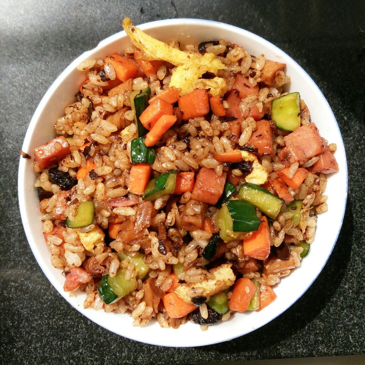 沐曦月做的扬州炒饭