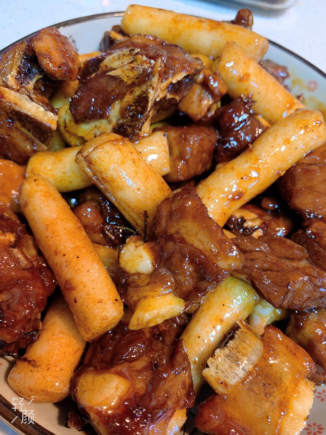 停不下口的糖醋排骨炒年糕