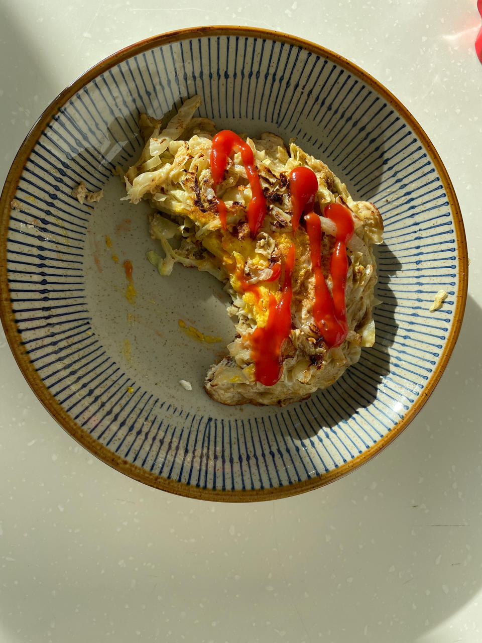 减脂餐｜包菜大阪烧，营养早餐～超简单