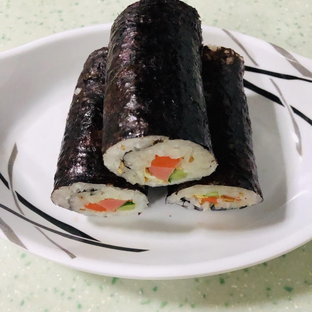 减脂版❗️低热量紫菜饭卷 用藜麦糙米蛋炒饭