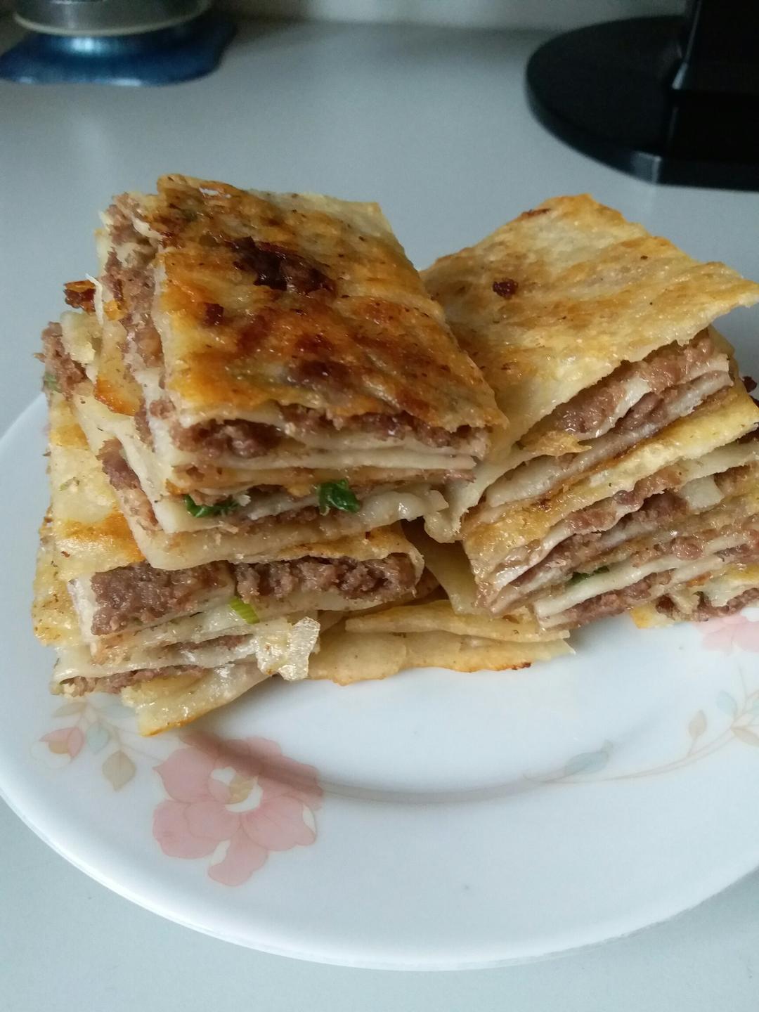 悠悠的厨娘做的千层牛肉饼