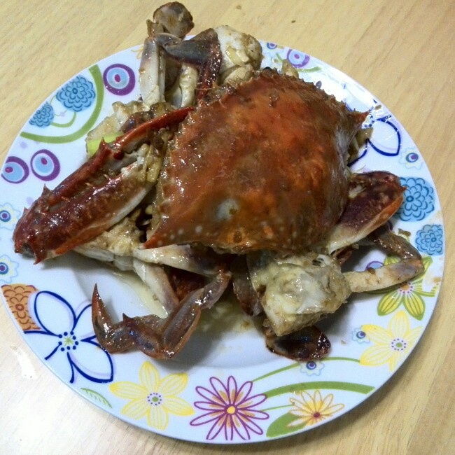 姜葱炒梭子蟹