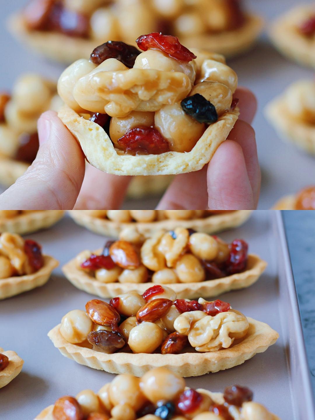 新年伴手礼，焦糖夏威夷豆挞，韩国主厨配方的做法