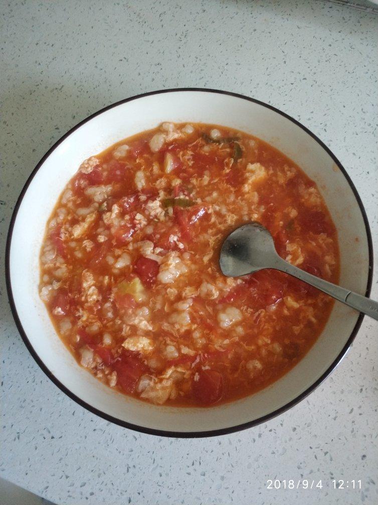 西红柿鸡蛋疙瘩汤