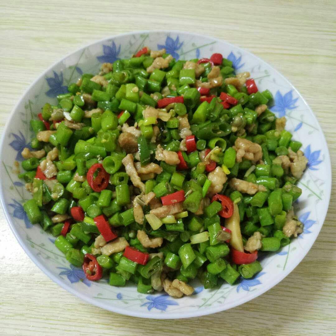 肉沫豆角下饭菜