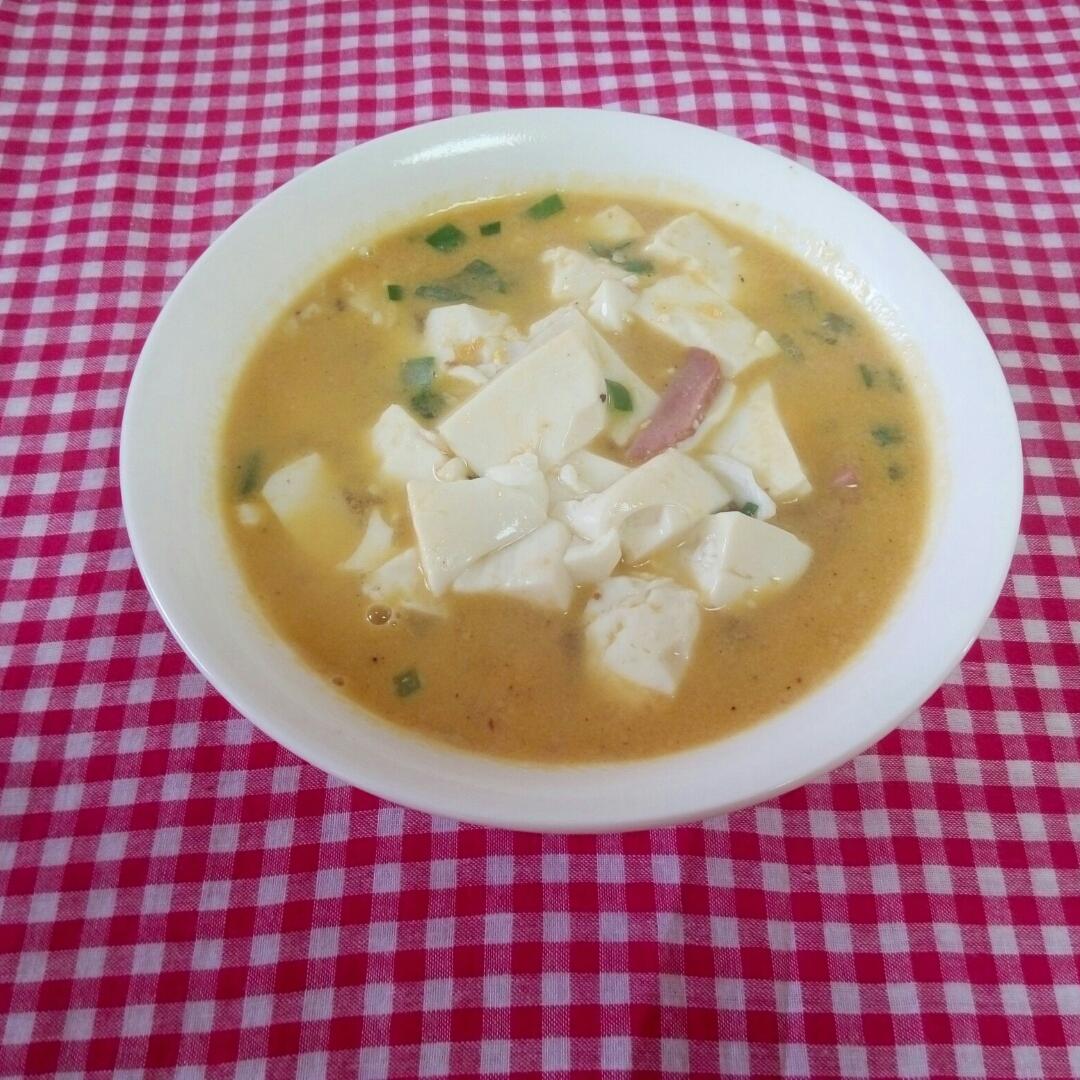 咸蛋烧豆腐～～孩子爱吃的下饭菜！