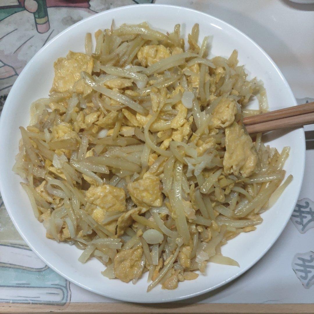 巨香的土豆丝炒鸡蛋