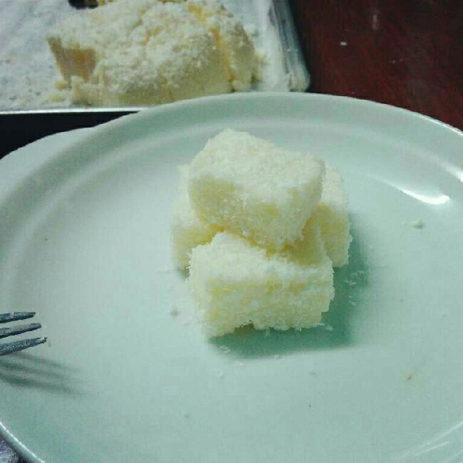 椰蓉牛奶小方