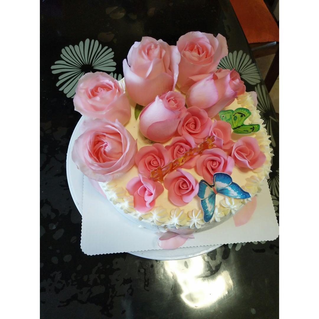 鲜花蛋糕