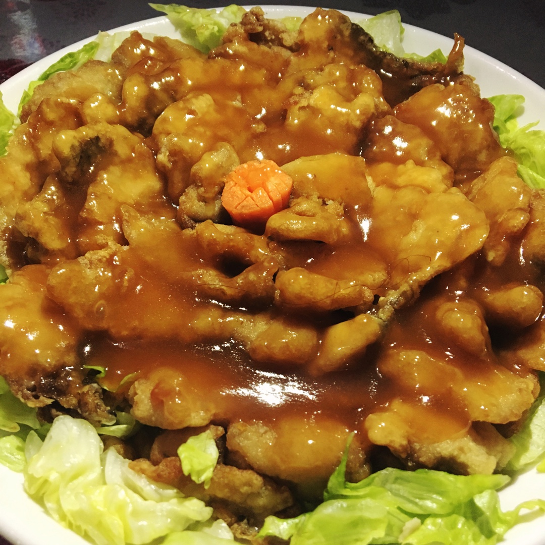 cj灌汤包做的花开富贵——牡丹鱼片