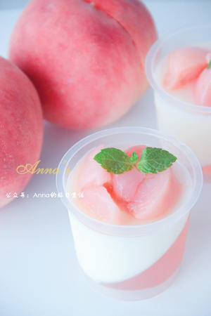 桃子牛奶冻的做法 步骤13