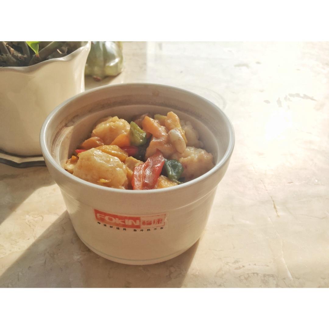 啫啫豆腐丸子煲
