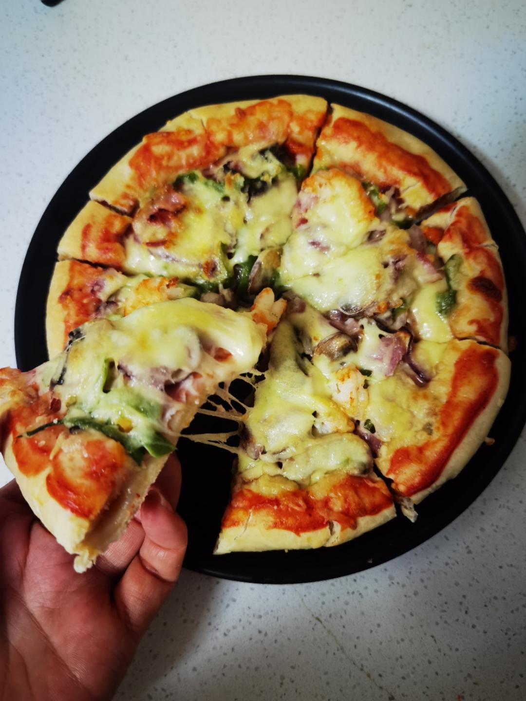 8寸披萨饼皮做法（🉑️厚🉑️薄，🉑️脆🉑️软）4张