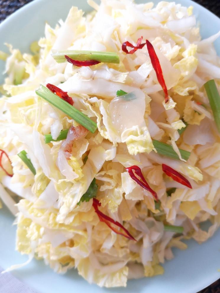 清爽小凉菜～白菜拌蛰皮
