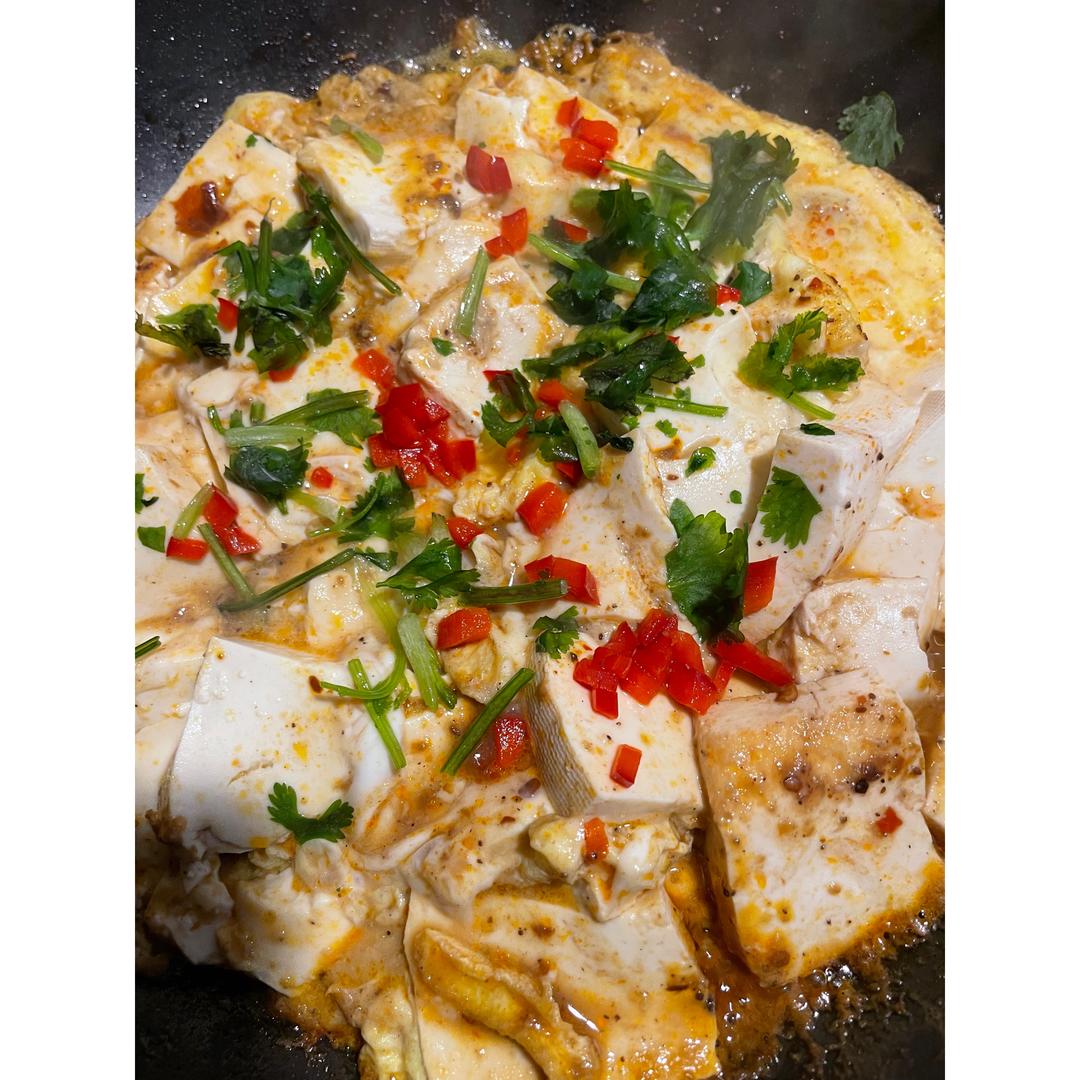 鸡蛋抱豆腐的做法