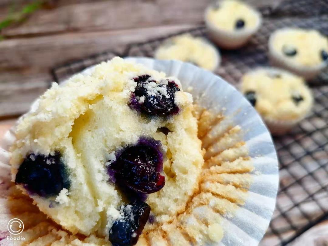 零基础‖松软爆浆蓝莓马芬蛋糕