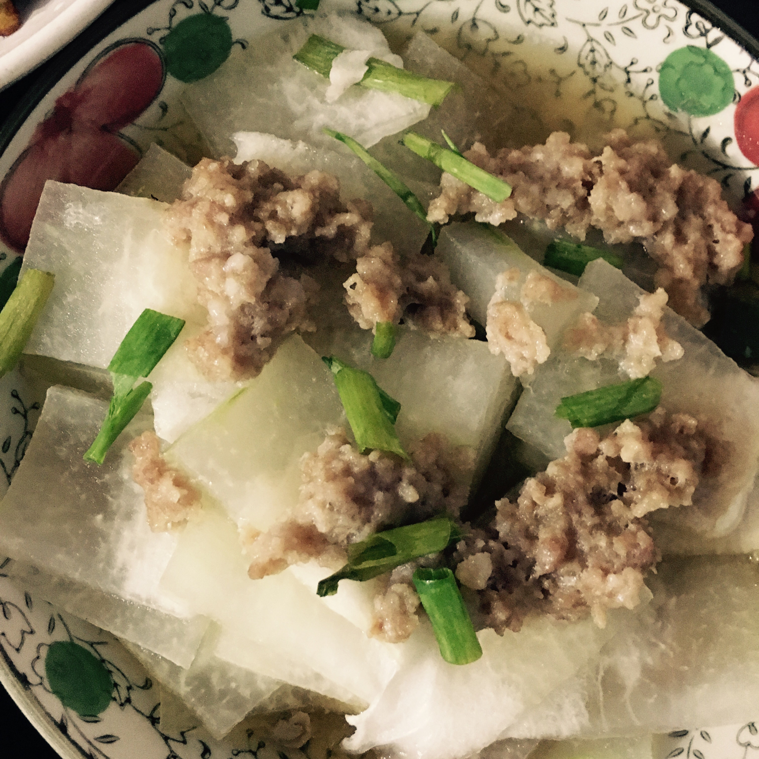 肉末蒸冬瓜