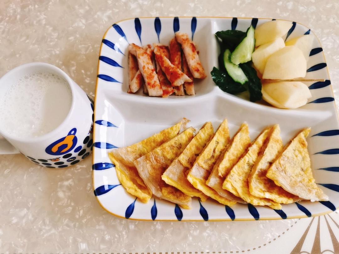 分享家里小学生的早餐