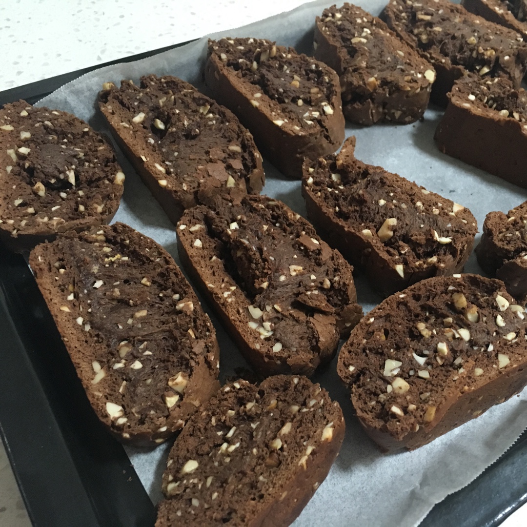 巧克力坚果意式脆饼