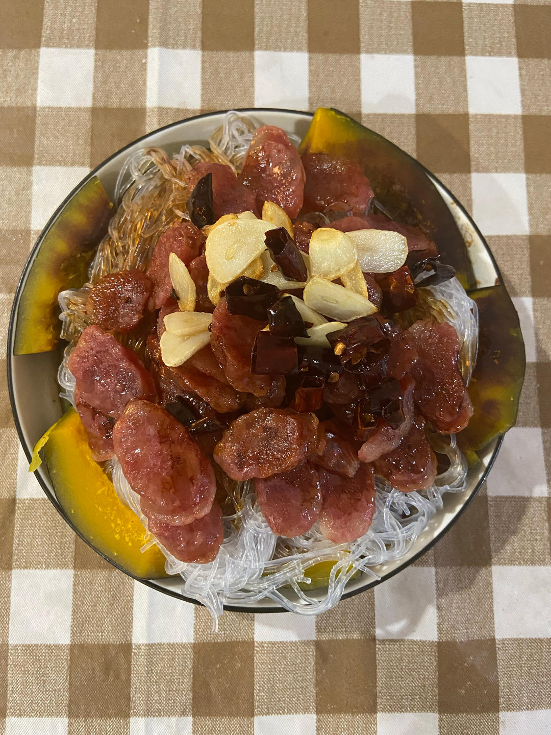 巨好吃！贝贝小南瓜蒸腊肠