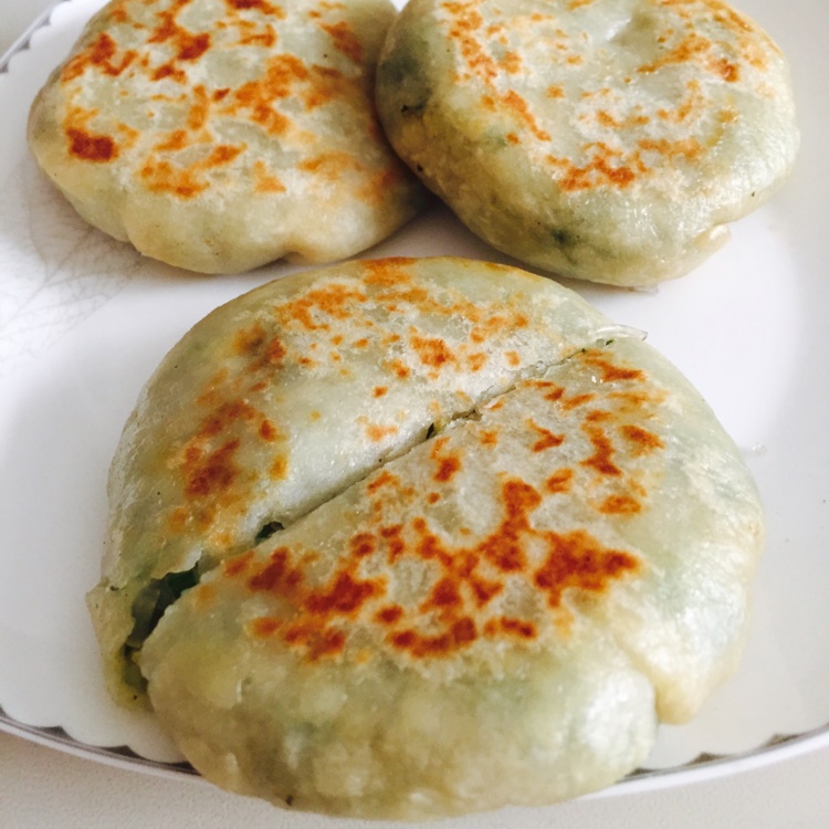 薄皮韭菜饼