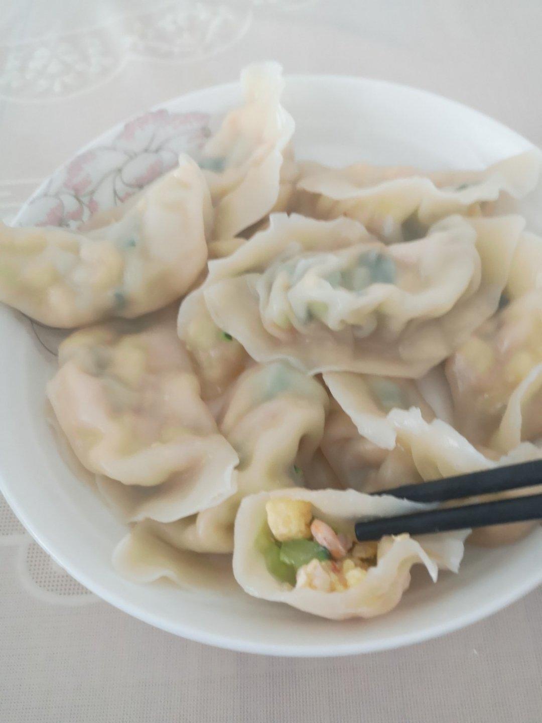 基础水饺-黄瓜虾仁馅 Basic Dumplings