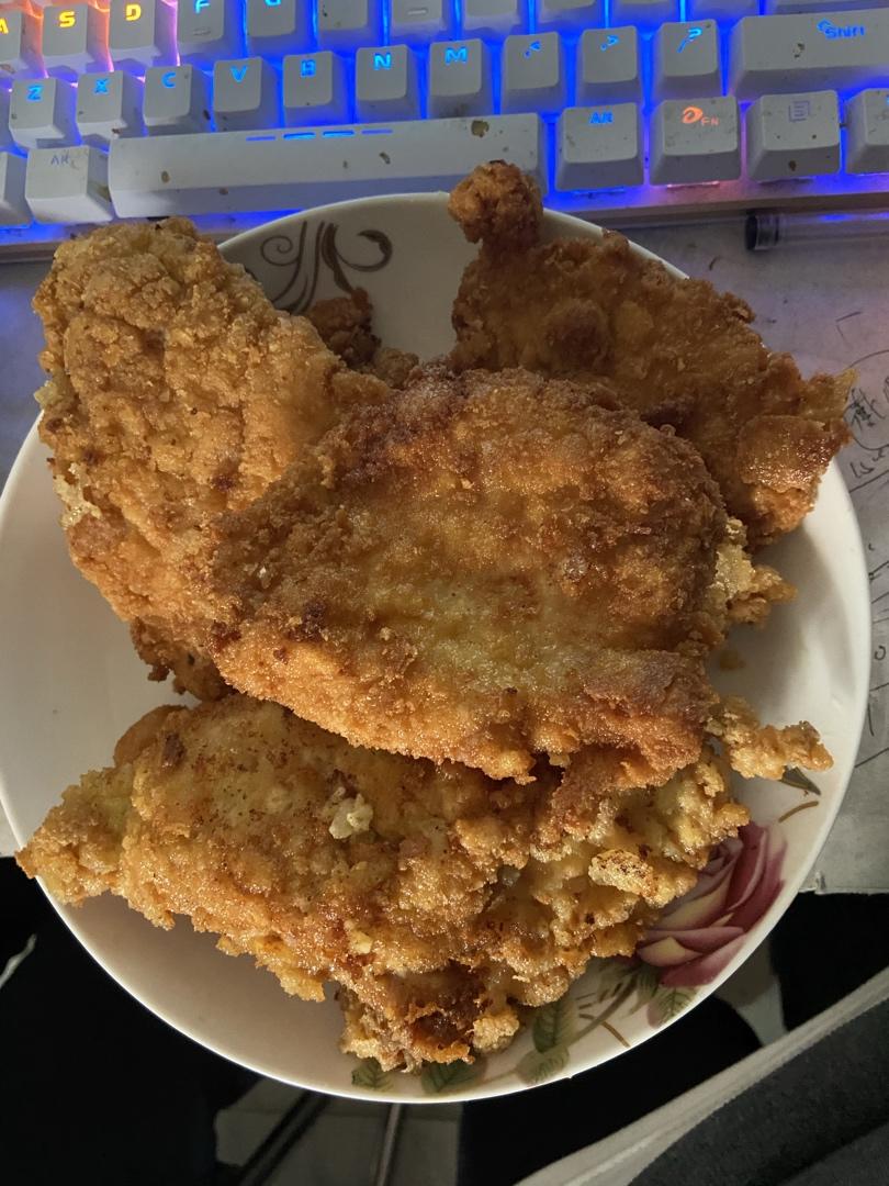 超简单炸鸡排（无面包糠）